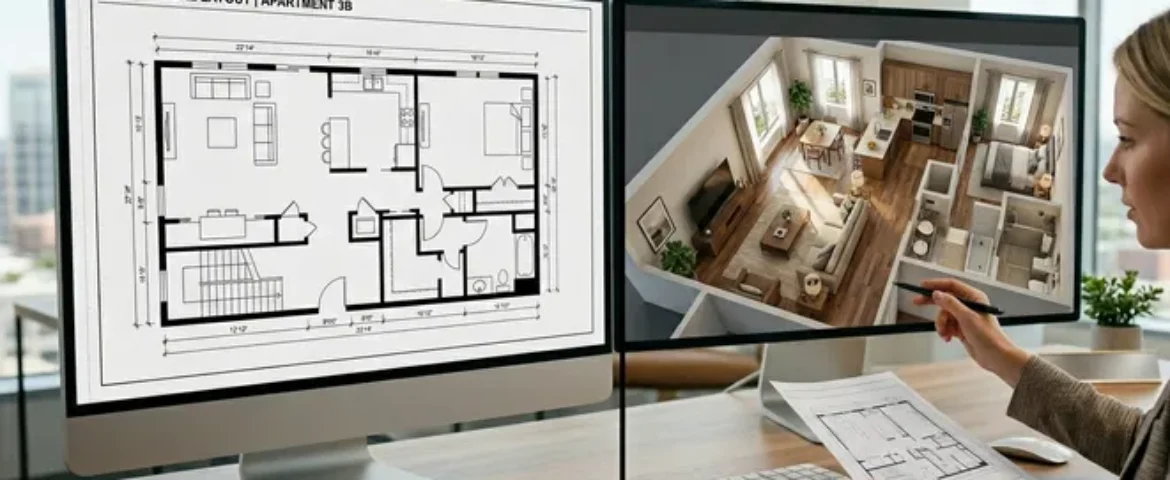 What is the Difference Between 2D and 3D real estate floor plans?